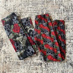 Skull & roses legging set!